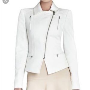 BCBG White Moto Jacket Size XS. New condition